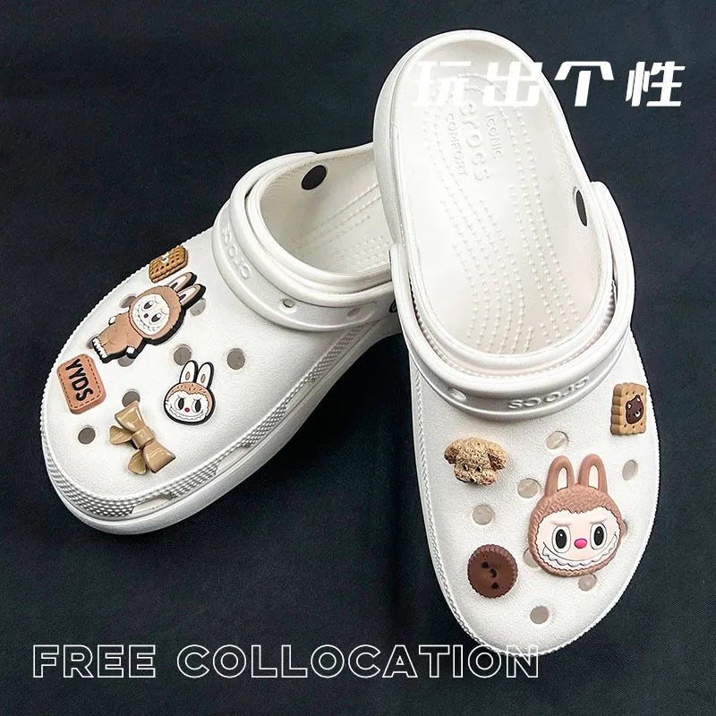 Labubu Shoe Charms 9-Pack – Vintage Cookie & Character Clog Clips